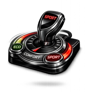 ALPIN PowerPedal mit individuell einstellbaren Fahrmodi Dynamic Sport und Race